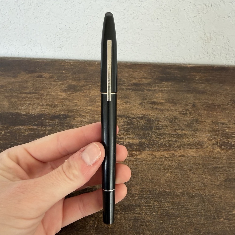Vintage Sanford Expresso Extra‎ Fine Black Ink Pen Working